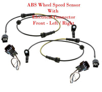 2 x ABS Wheel Speed Sensor & Connectors Front L/R Fits Nissan Murano 2015-2024