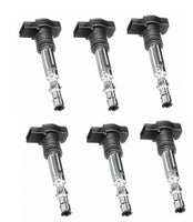 SET OF 6 Ignition coil with connectors for Audi A4 A6 Quattro 3.0L V6 UF483