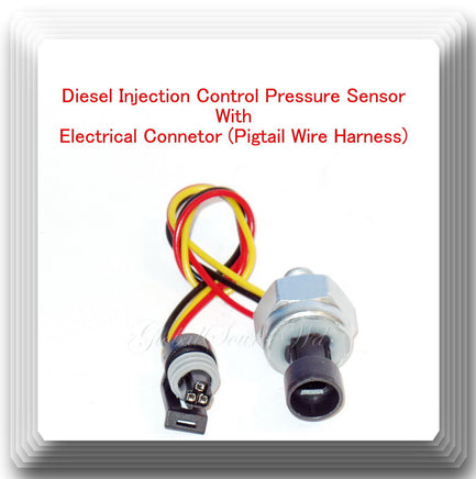 Diesel Injection Control Pressure Sensor W/Connector Fits:International 98-04