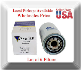 6 X Oil Filters Diesel Engines Fits: Ford Freightliner Kenworth Peterbilt 