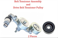 2 PCs Belt Tensioner Assy & Tensioner Pulley Fits: Hond Odyssey EX-L Touring