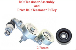 2 PCs Belt Tensioner Assy & Tensioner Pulley Fits: Hond Odyssey EX-L Touring