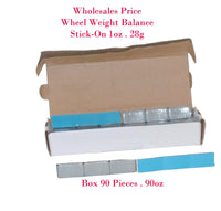 2 Box of 90 PC 1oz Stick on Wheel Weight Balance 30 Strips Total 180 oz . 180 Pc