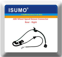 2 ABS Wheel Speed Sensor W/ Connectors Rear Left & Right Fits:Lexus ES350 Camry