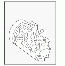 New OEM 92600-ZX40A  A/C Compressor Fits: 2007-2013 Nissan Altima Base, S, 2.5L