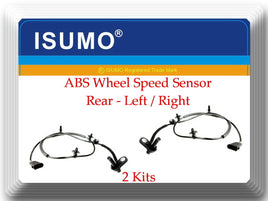 2 x ABS Wheel Speed Sensor Rear-Left & Right Fits: Jaguar X-Type 2002-2008 