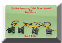 4 Kits Fuel Injector 0280150714 W/ Connector Fits:BMW 318I 318IS 1991-1994