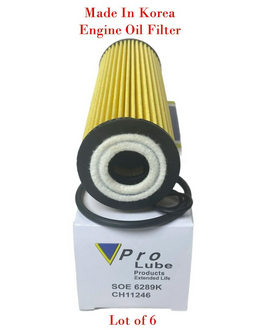 6 x Engine Oil Filter Fit: OEM# 2711800309 Mercedes Benz L4 1.8L Turbocharged