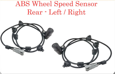 2 X ABS Wheel Speed Sensor & Connector Rear L/R Fits:Toyota Sequoia 2001-2007
