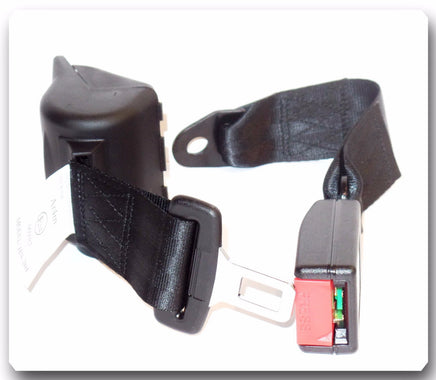 (1 Kit ) Universal Strap Retractable Car Seat Belt Black 2 Point