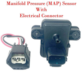 Manifold Pressure MAP Sensor W/Connector Fits :Ford 1998 2003 Diesel V8/7.3L