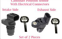 2Camshaft Position Sensor W/Connectors Intake & Exhaust Side Fits: Aucua Honda