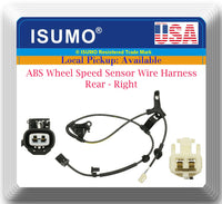 ABS Wheel Speed Sensor Wire Harness Rear Right Fits Pontiac Vibe 2003-2008