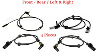 4  x ABS Wheel Speed Sensor Front-Rear L & R Fits:Nissan Titan 2012-2015 V8 5.6L