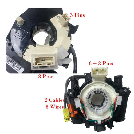 Clock Spring Spirab Cable Fits Nissan Rogue 2008-2009 S, SL 2.5L L4 - Gas