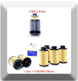 1 Kit + 6  Refills of  Urea Filter UF104 Fits Mercedes Freightliner Western Star