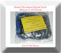 100 pc Radial Tire Repair Round Patch High Quality Medium 2-1/4"(57mm)