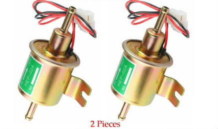 2 X 12V Electric Fuel Pump HEP-02A Universal Inline Low Pressure Gas Diesel