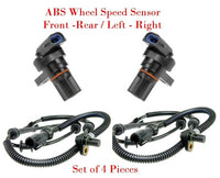 4 x ABS Wheel Speed Sensor Front - Rear L/R Fits Ford Lincoln 1997-2004