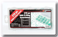 A/C HNBR O-Rings Assortment 270 piece Air Conditioning AC Green18 Popular sizes
