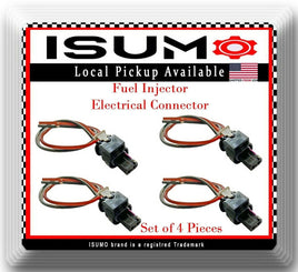 4 x Fuel Injector Electrical Connector Fits Buick Cascada 2016-2018 4Cyl 1.8L