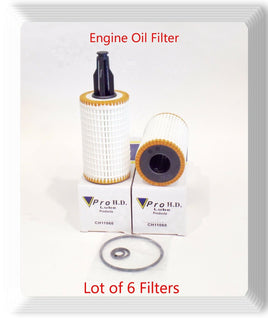 6x Engine Oil Filter Fits:Mann HU7025Z Mercedes Benz C CL CLS E GL GLE ML R S SL