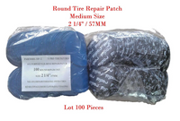 100 pc Radial Tire Repair Round Patch High Quality Medium 2-1/4"(57mm)