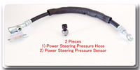 2 Pc Power Steering Pressure Hose & Sensor Fits: Infiniti I35 02-04 Maxima 02-03