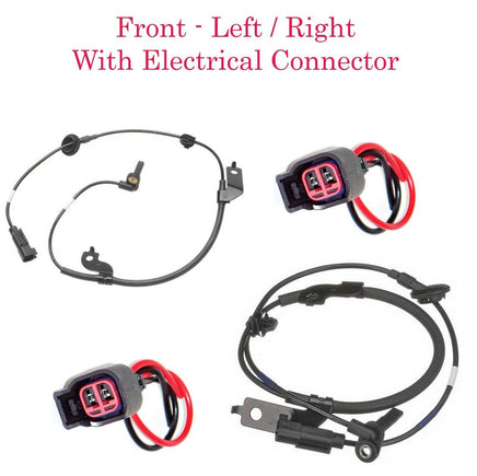 2 ABS Wheel Speed Sensor with Connector Front Left & Right For Lancer Outlander