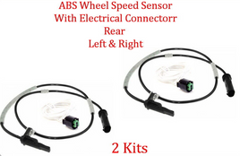 2 x ABS Wheel Speed Sensor W/Connector Rear L/R Fits OEM# 34526791226 BMW 12-20