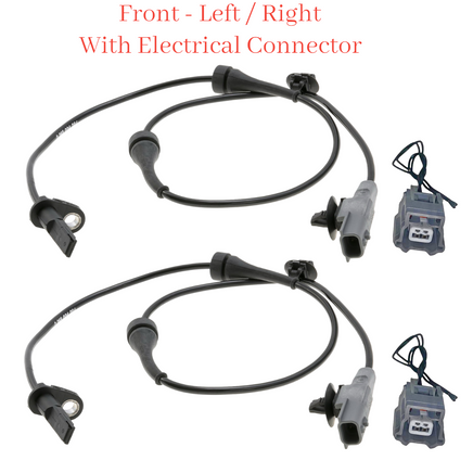 2xABS Wheel Speed Sensor & Connector Front L/R Fits Nissan Kicks Versa 2018-2022