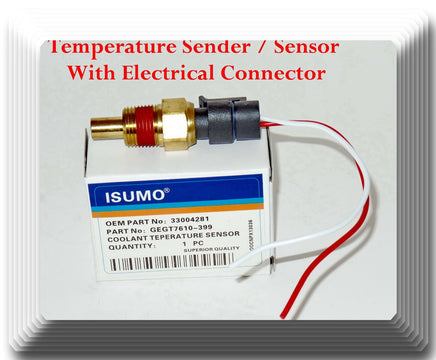 Coolant Temperature Sensor W/ Connector Fits: OEM#33004281 GM 1976-1997