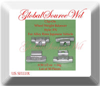 200 Pc Assort Clip-On Wheel Weight FN for Alloy Rim Japan Cars 025 050 075 1 oz