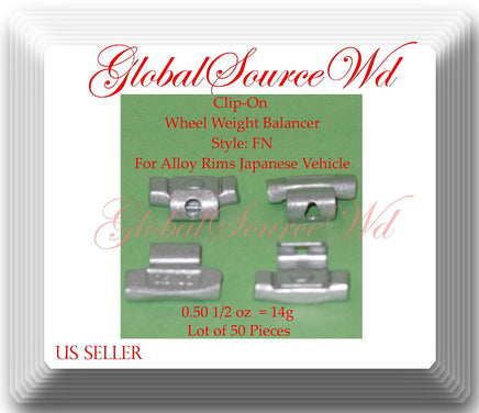 200 Pc Assort Clip-On Wheel Weight FN for Alloy Rim Japan Cars 025 050 075 1 oz