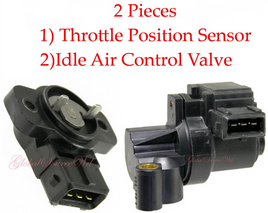2 Pcs Throttle Position Sensor & Idle Air Control Valve Fits :Hyundai & Kia