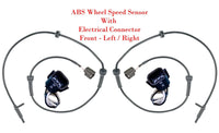2x ABS Wheel Speed Sensor & Connector Front L/R Fits: JX35 2013 QX60 Pathfinder