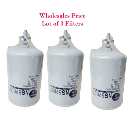 3 x NG500 Spin-On Fuel/Water Separator Filter CNG Natual Gas Fuel Filter