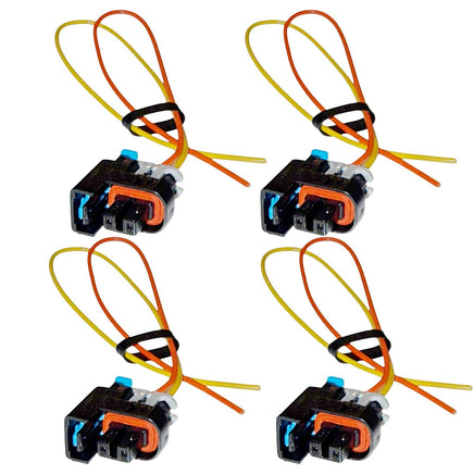 4x Fuel Injector Connector Fits Chevrolet Malibu Saturn Ion Vue L4 2.2L