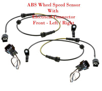 2 x ABS Wheel Speed Sensor & Connectors Front L/R Fits Nissan Murano 2015-2024