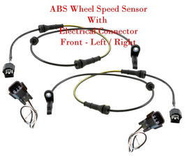 2 x ABS Wheel Speed Sensor & Connectors Front L/R Fits Nissan Murano 2015-2024