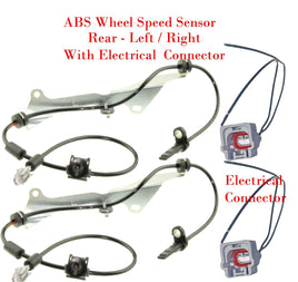 2 x ABS Wheel Speed Sensor & Connector Rear L/R Fits: Subaru Forster 2008-2012