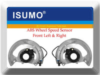 2 ABS Wheel Speed Sensor & Dust Shield Front left & Right Fits:Chevrolet GMC RWD