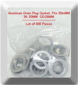 LOT 500 Aluminum Oil Drain Plug Gasket ID:20MM OD:28MM  20-28 MM