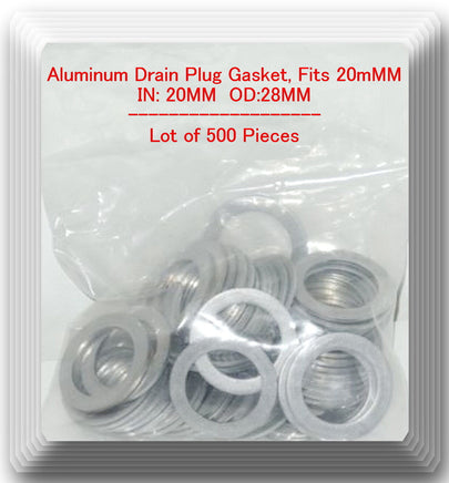 LOT 500 Aluminum Oil Drain Plug Gasket ID:20MM OD:28MM  20-28 MM