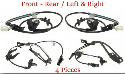 4 X ABS Wheel Speed Sensor Front - Rear Left & Right Fits:Toyota Venza 2009-2015