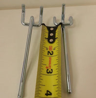 25 Pieces  4" Heavy Duty Peg Board Hooks  Shelf Hanger Kit 4" x 1/4"