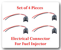 Set of 4 Kit Electrical Connector for Fuel Injector FJ1153 Fits: Cruze Sonic 
