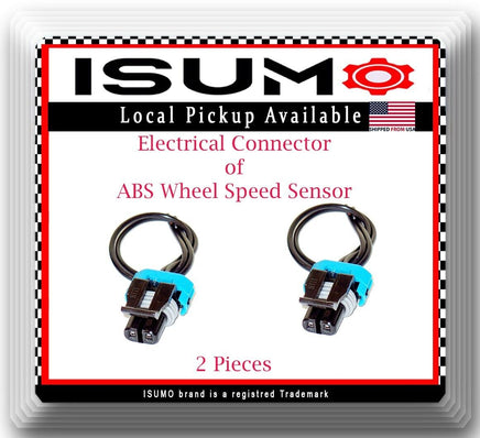 2x ABS Wheel Speed Sensor W/Connector Front L/R Fits Cadillac Chevrolet GMC