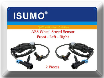 2 X ABS Wheel Speed Sensor W/ Connectors Front Left or Right Fits: Chevrolet GMC