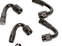 4 Kits Brass Tire Valve Stem Extension Chrome coated 45 Degrees